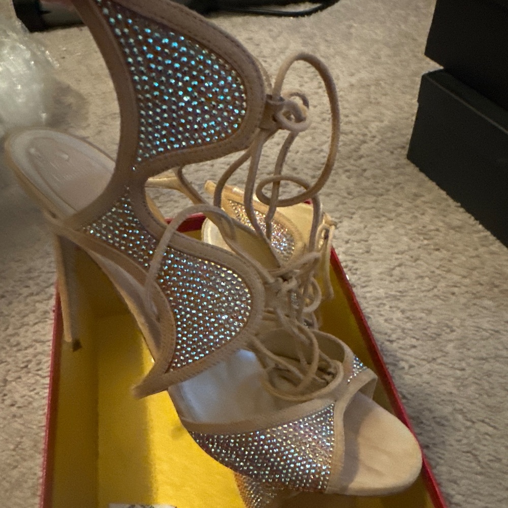 Rene Caovilla Swarovski Heels NOT NEW! NO TAGS